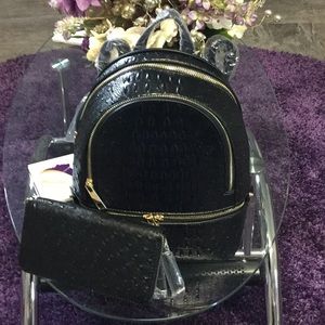 2in1 Ostrich and Alligator Backpack